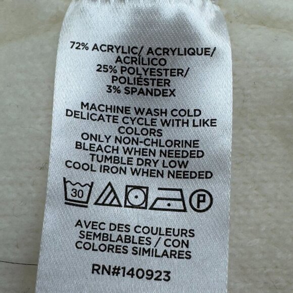 Lou & Grey Mock/Funnel Neck Cream Soft and Cozy Pullover Sweater Women's Size M - Picture 6 of 6